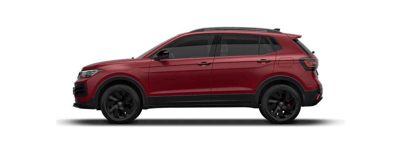 Volkswagen Taigun in Wild Cherry Red Metallic