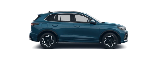 Volkswagen Tiguan R-Line in Nightshade Blue Metallic