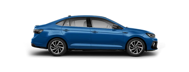 Volkswagen Virtus in Rising Blue