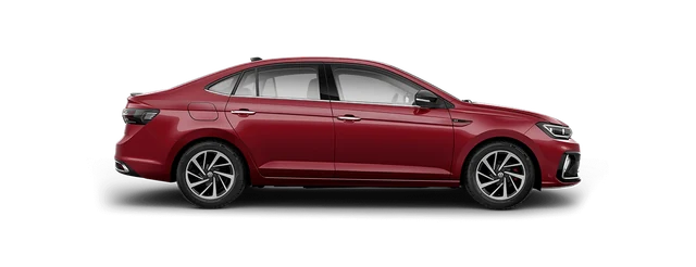 Volkswagen Virtus in Wild Cherry Red
