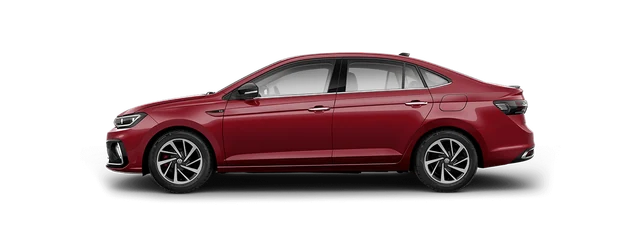 Volkswagen Virtus in Wild Cherry Red