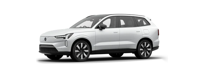 Volvo EX90 in Crystal White